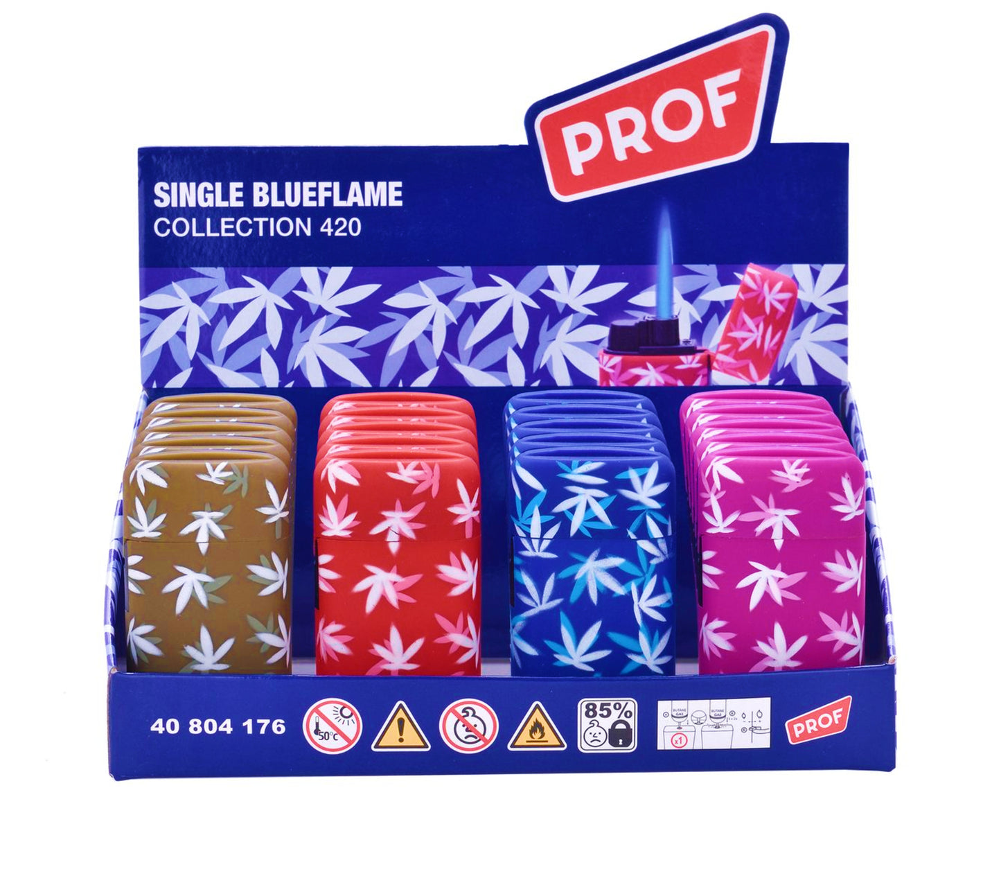Weed Leaves Colourful Windproof Jet Flame Lighter Cool Rare Clipper Zippo PROF