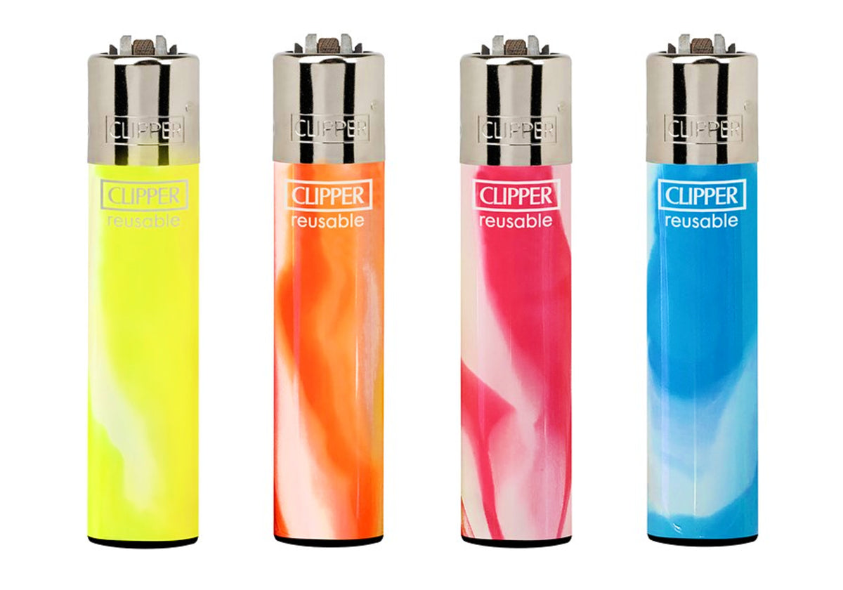 Marble Colourful RARE Clipper Lighters Pattern Nebula Cool Clippers Gas Refill