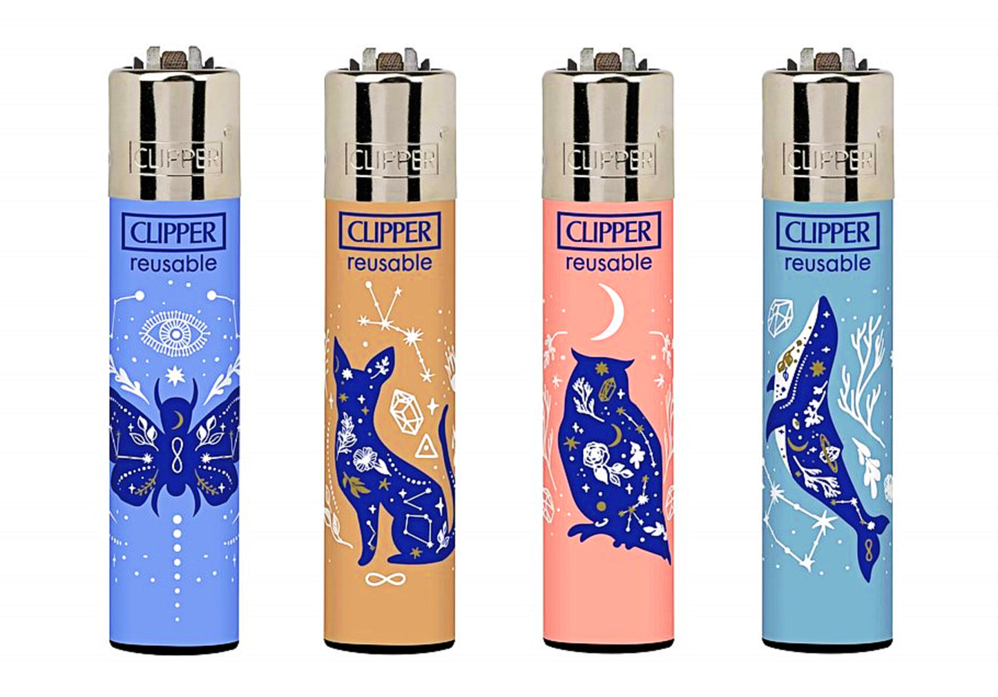 RARE Mystical Animals Clipper Lighters Funny Cool Clippers Lighter Gas Refill