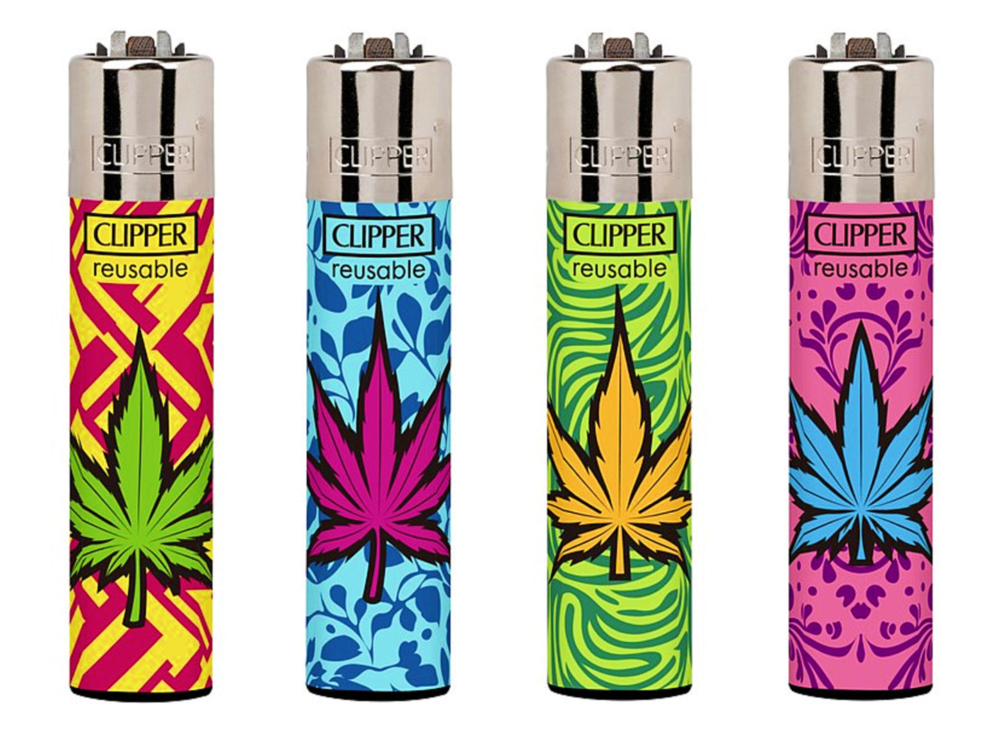 Colourful Weed RARE Clipper Lighters Funny Cool Clippers Psychedelic Gas