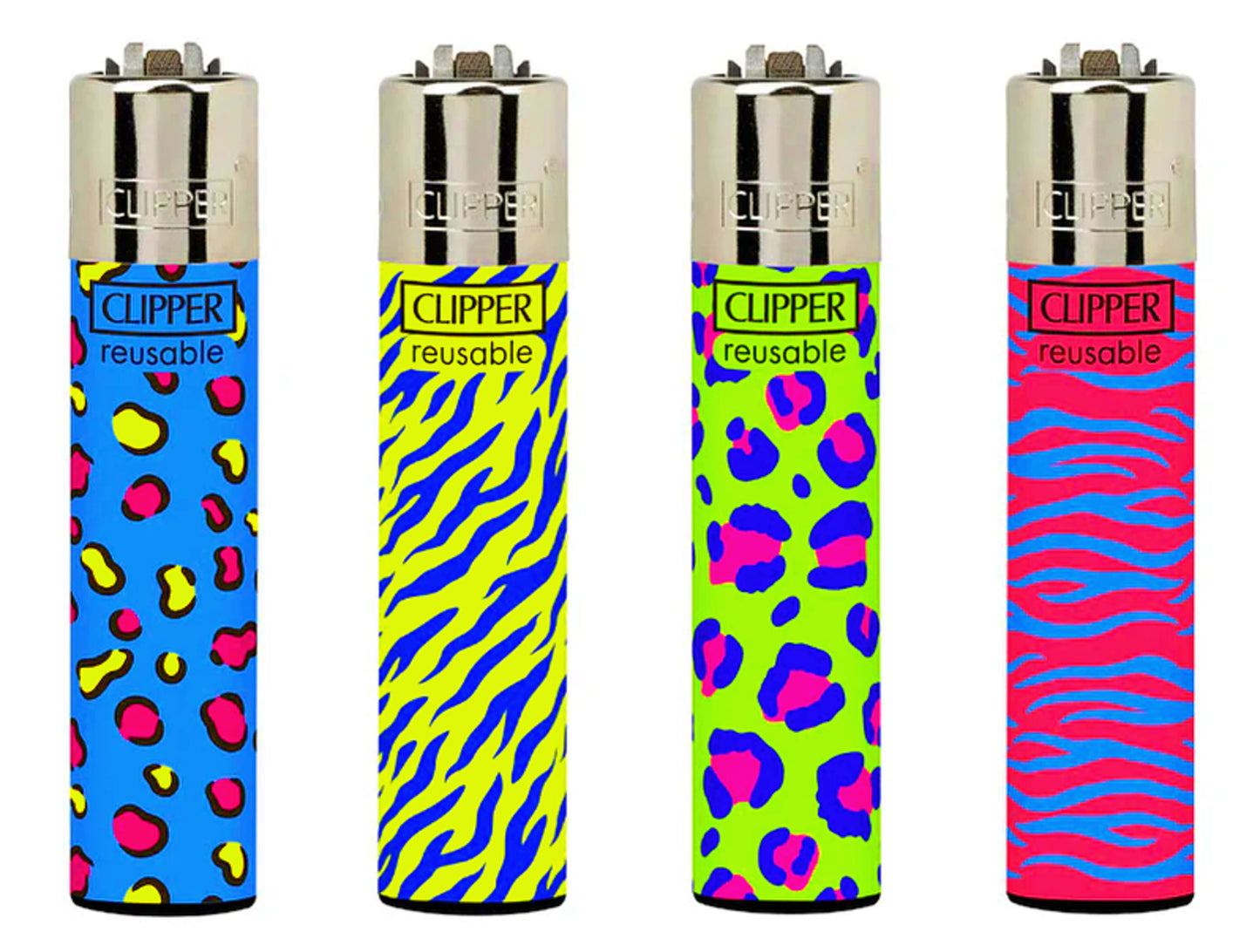 Animal Print Colourful RARE Clipper Lighters Funny Cool Clippers Lighter Gas