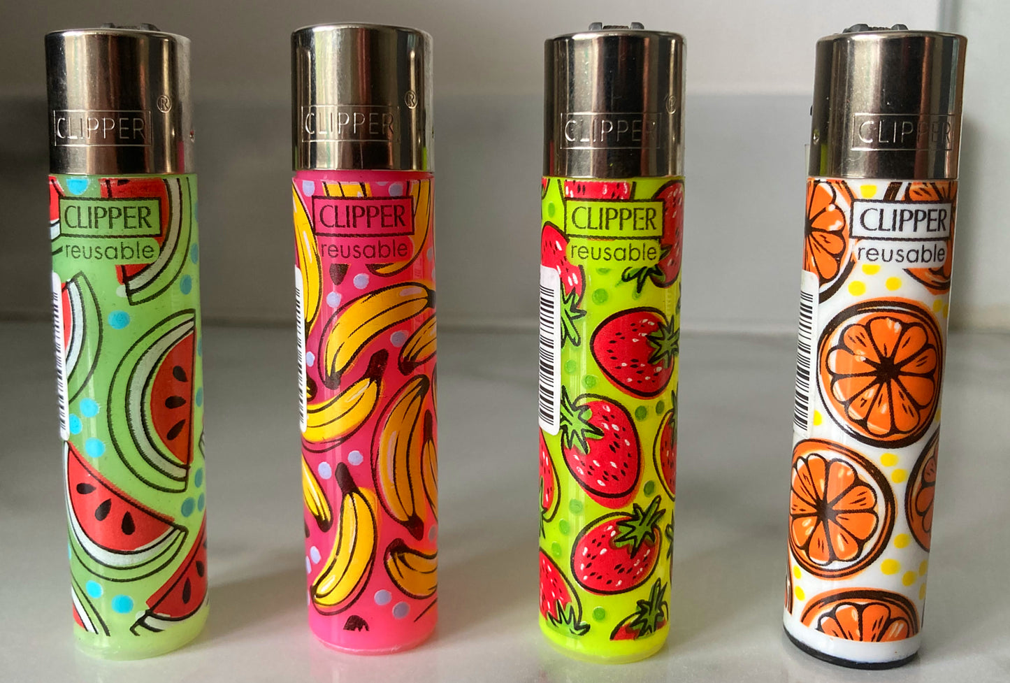 Summer Fruits RARE Clipper Lighters Funny Cool Clippers Lighter Refillable Gas