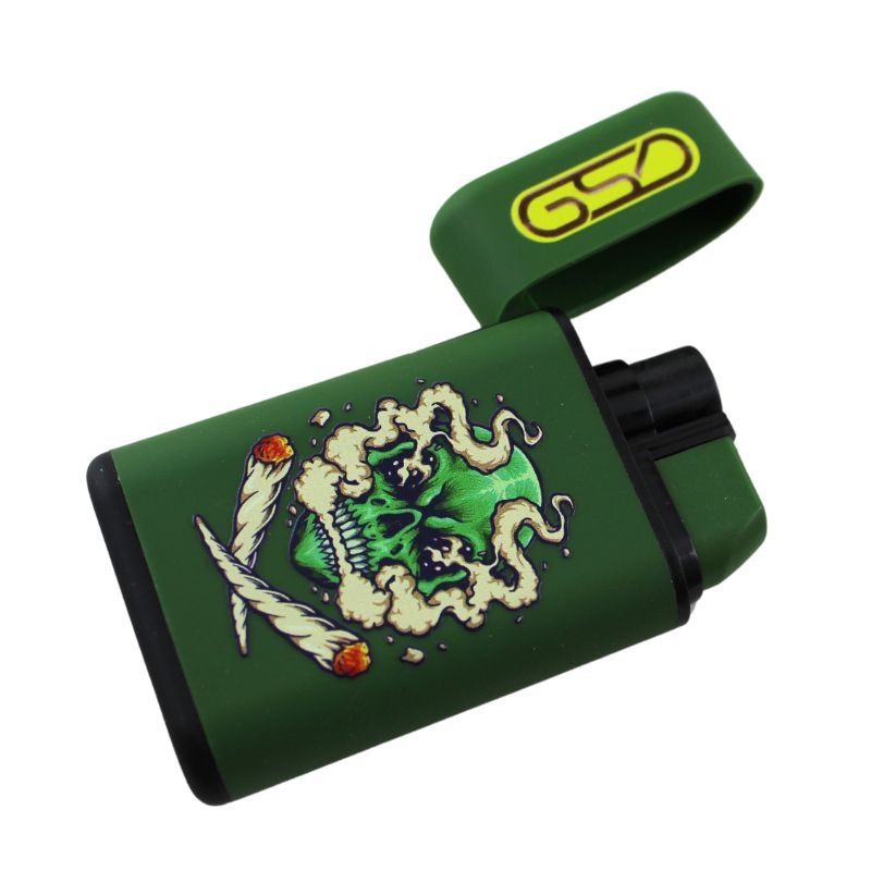 Weed Smoke Windproof Jet Flame Lighter Zippo GSD Colourful 420 Gas Refillable
