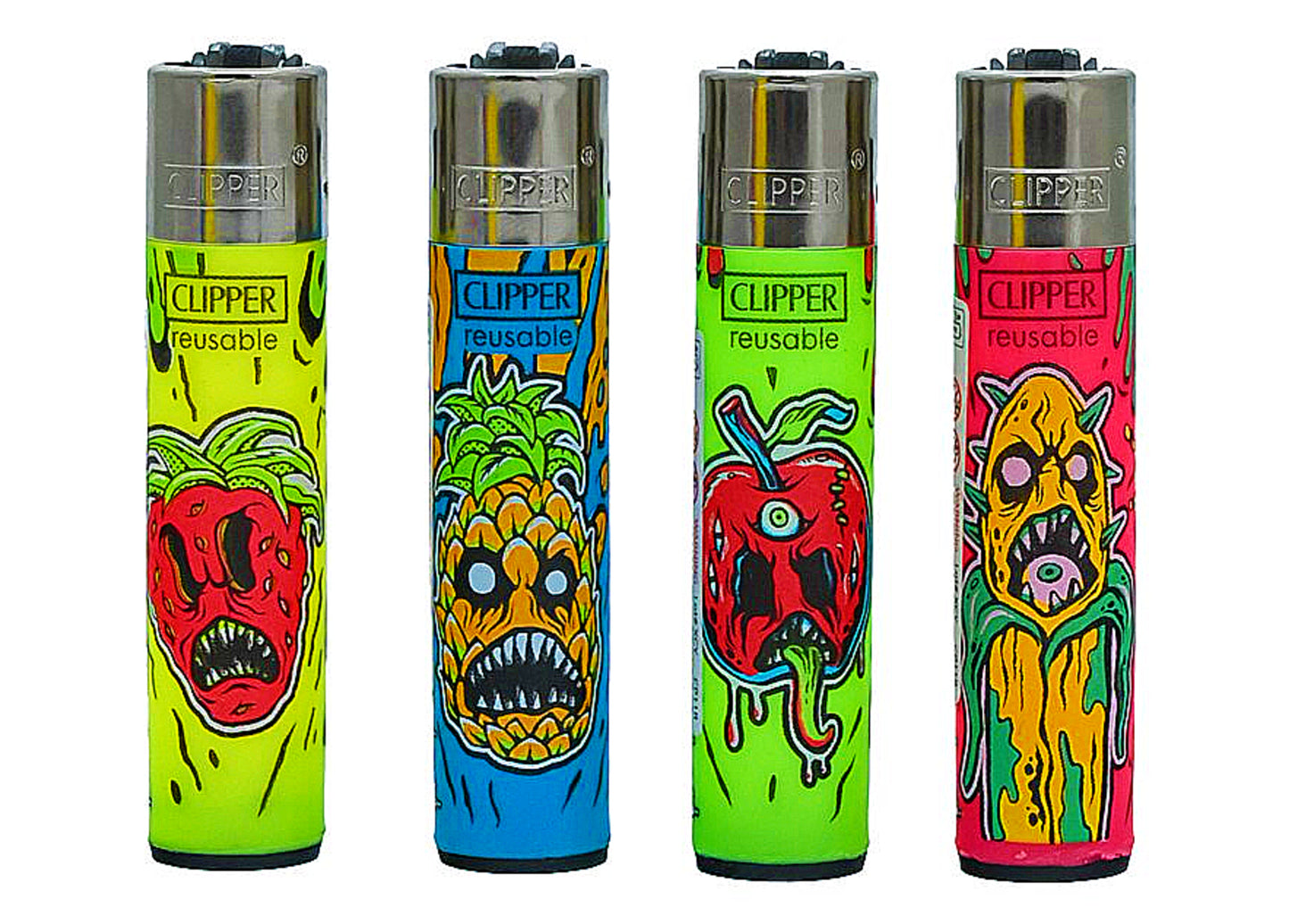 Monster Fruits RARE Clipper Lighters Funny Cool Clippers Lighter Refillable Gas