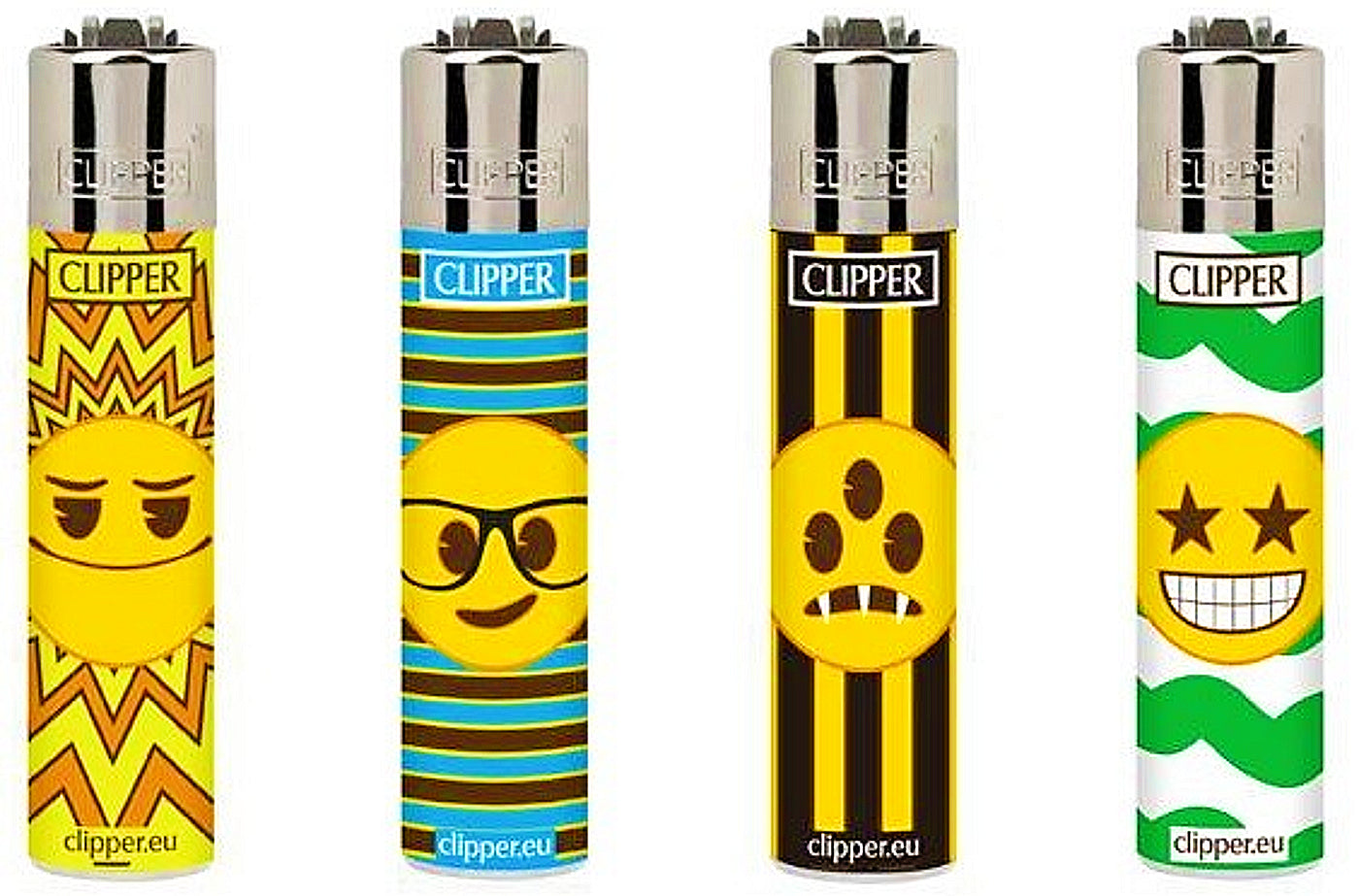 Silly Emojis RARE Clipper Lighters Funny Cool Clippers Lighter Gas Refillable