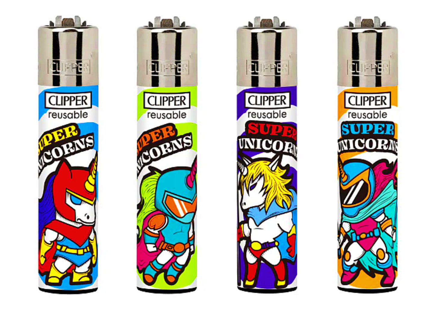 Super Unicorns RARE Clipper Lighters Funny Cool Clippers Lighter Animals 420 Gas