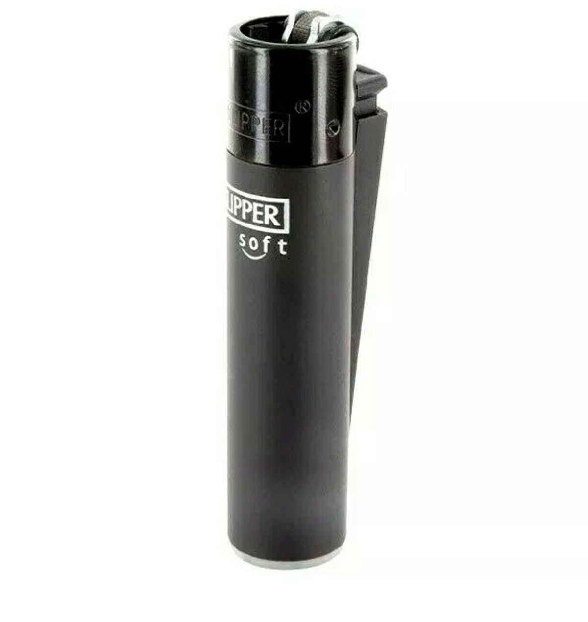 Soft Touch Black Clipper Lighters Rare 420 Gas Refillable Funny Cool Clippers