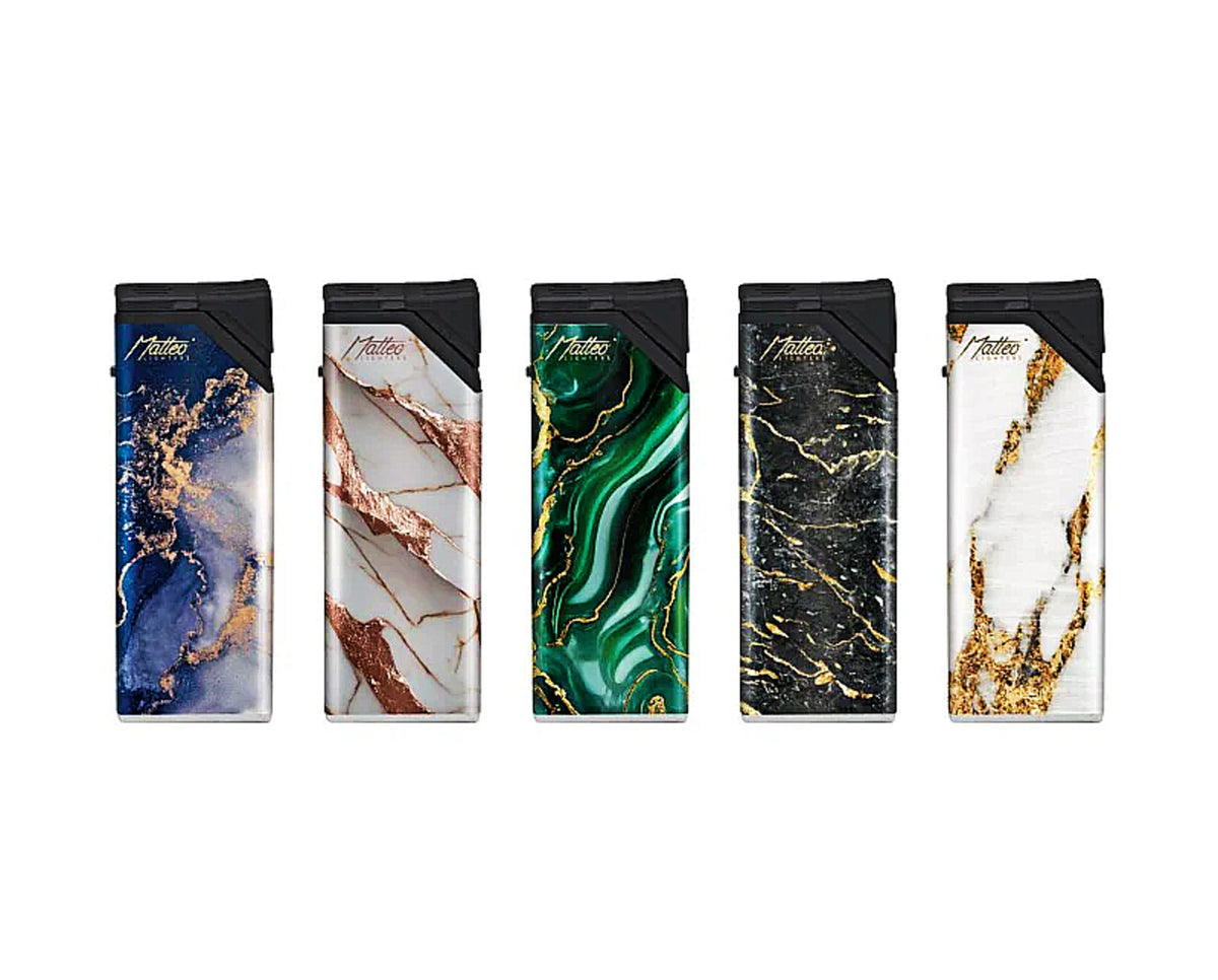 Colourful Marble Jet Flame Turbo Matteo Lighters Windproof Cool Lighter Gas