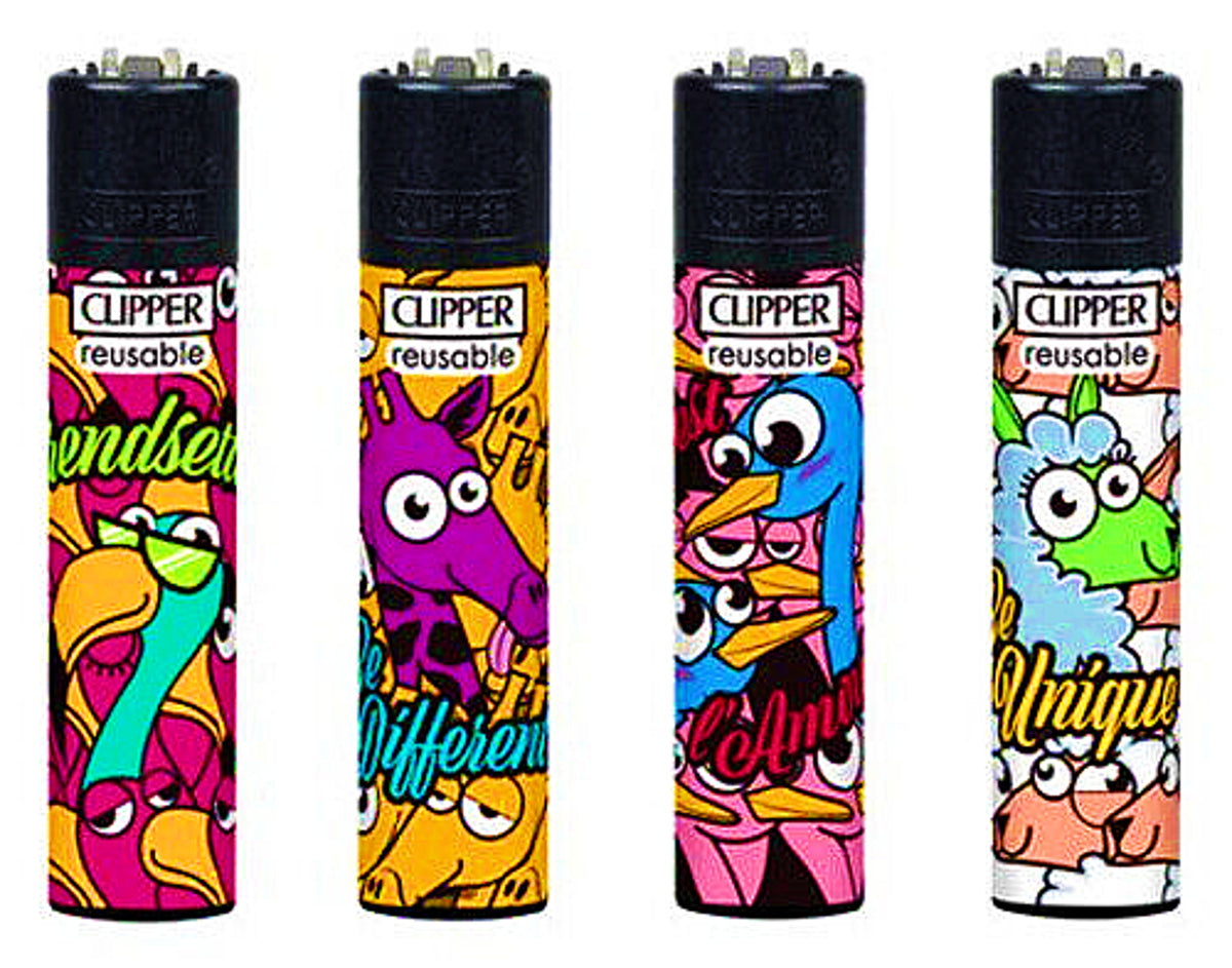 Cool Animals RARE Clippers Lighters Funny Cool Clipper Lighter Gas Refillable