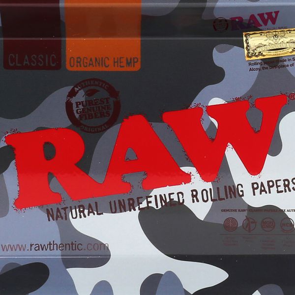 RAW Camouflage Mini Rolling Tray - Camo Design 18cm x 12cm With Certificate