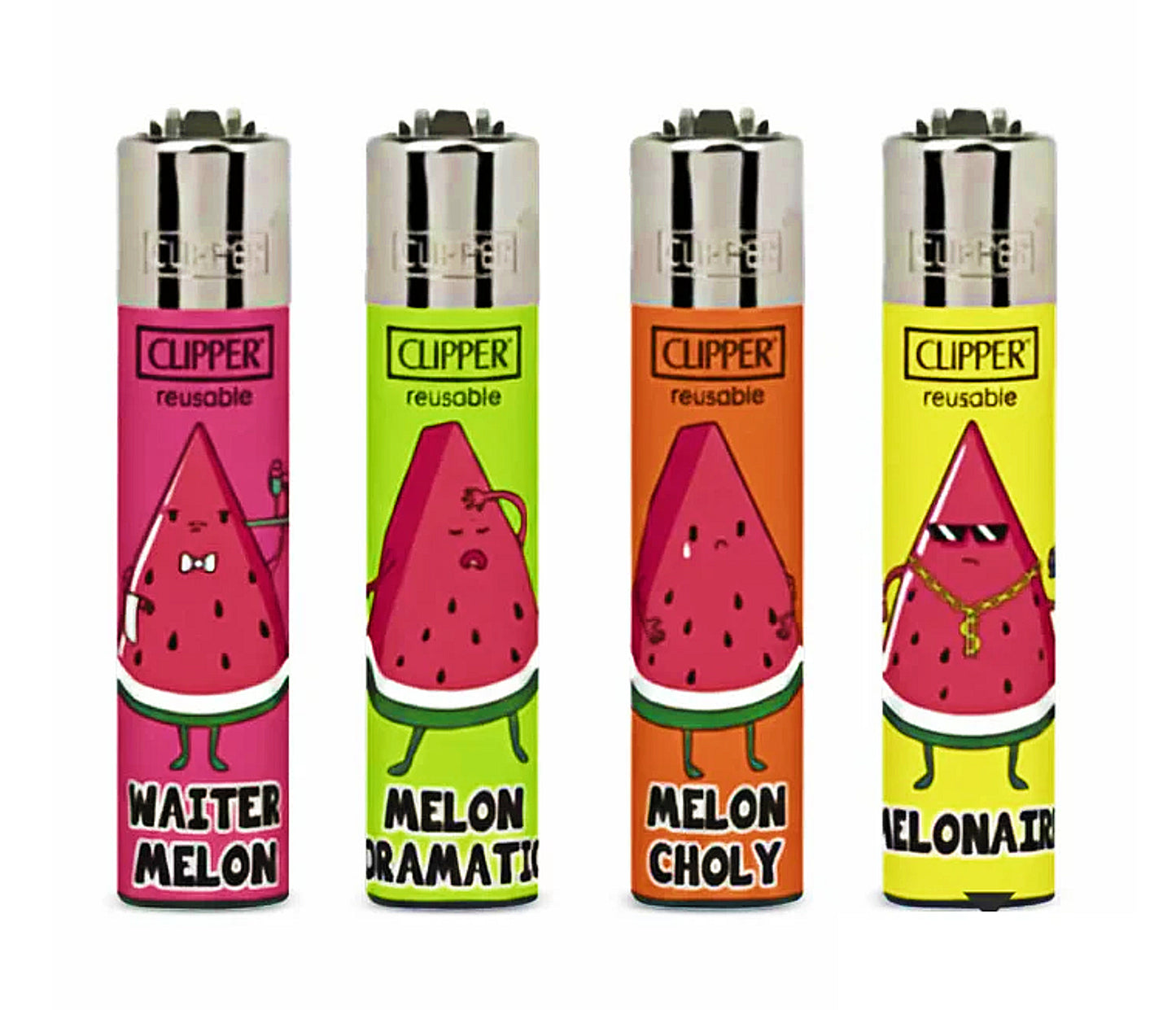 Watermelon Slices Micro Mini Small RARE Clipper Lighters Funny Food Clippers Gas