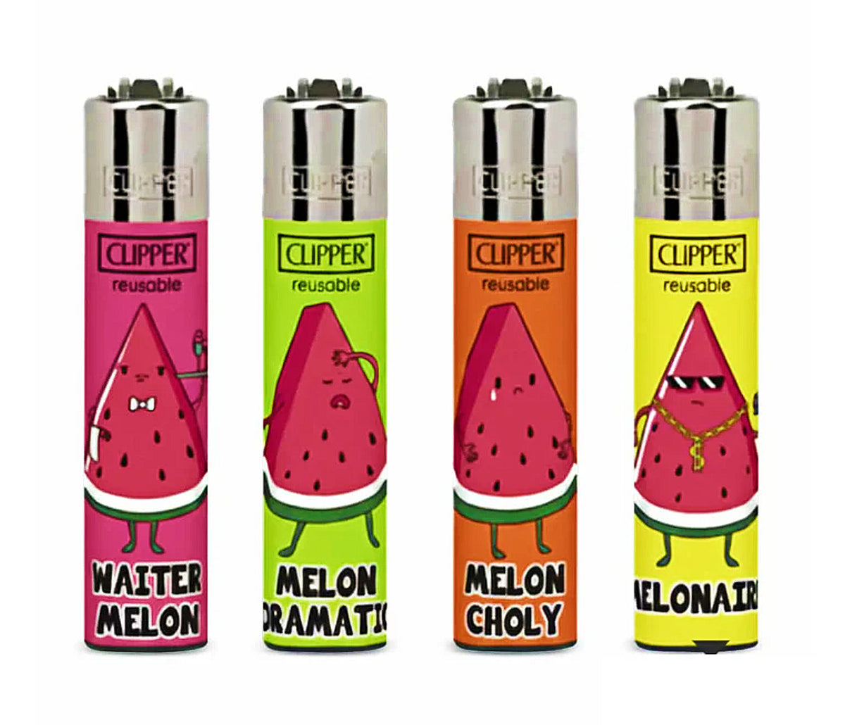 Watermelon Slices Micro Mini Small RARE Clipper Lighters Funny Food Clippers Gas