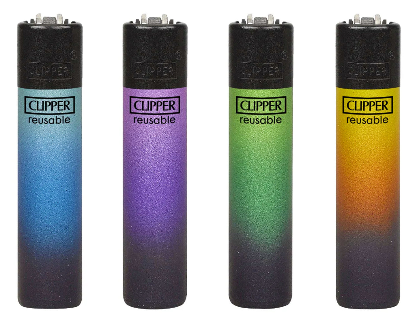 Colourful Black Fade Micro Mini Small RARE Clipper Lighters Cool Funny Clippers