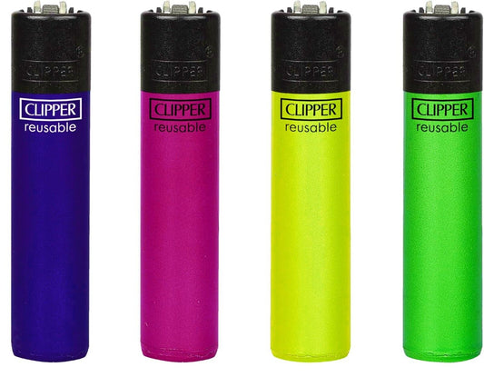 Colourful Metallic Clipper Lighters Rare Cool Lighter Clippers Gas Refillable