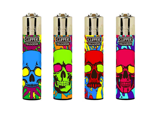 Colourful Sunglasses Skulls RARE Clipper Lighters Funny Cool Clippers Lighter