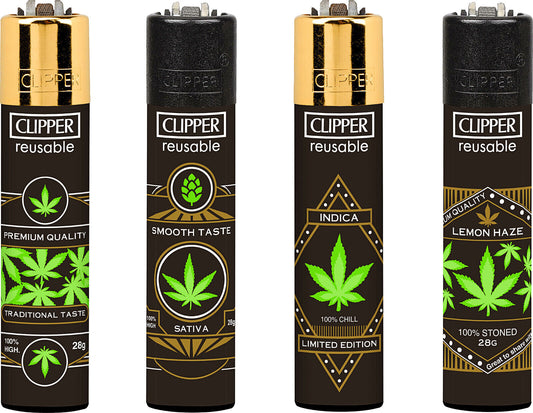 Weed Strains Clipper Lighters Rare Funny Cool Clippers Lighter Gas 420 Stoner