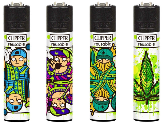 Poker Weed RARE Clipper Lighters 420 Funny Cool Clippers Psychedelic Card Game