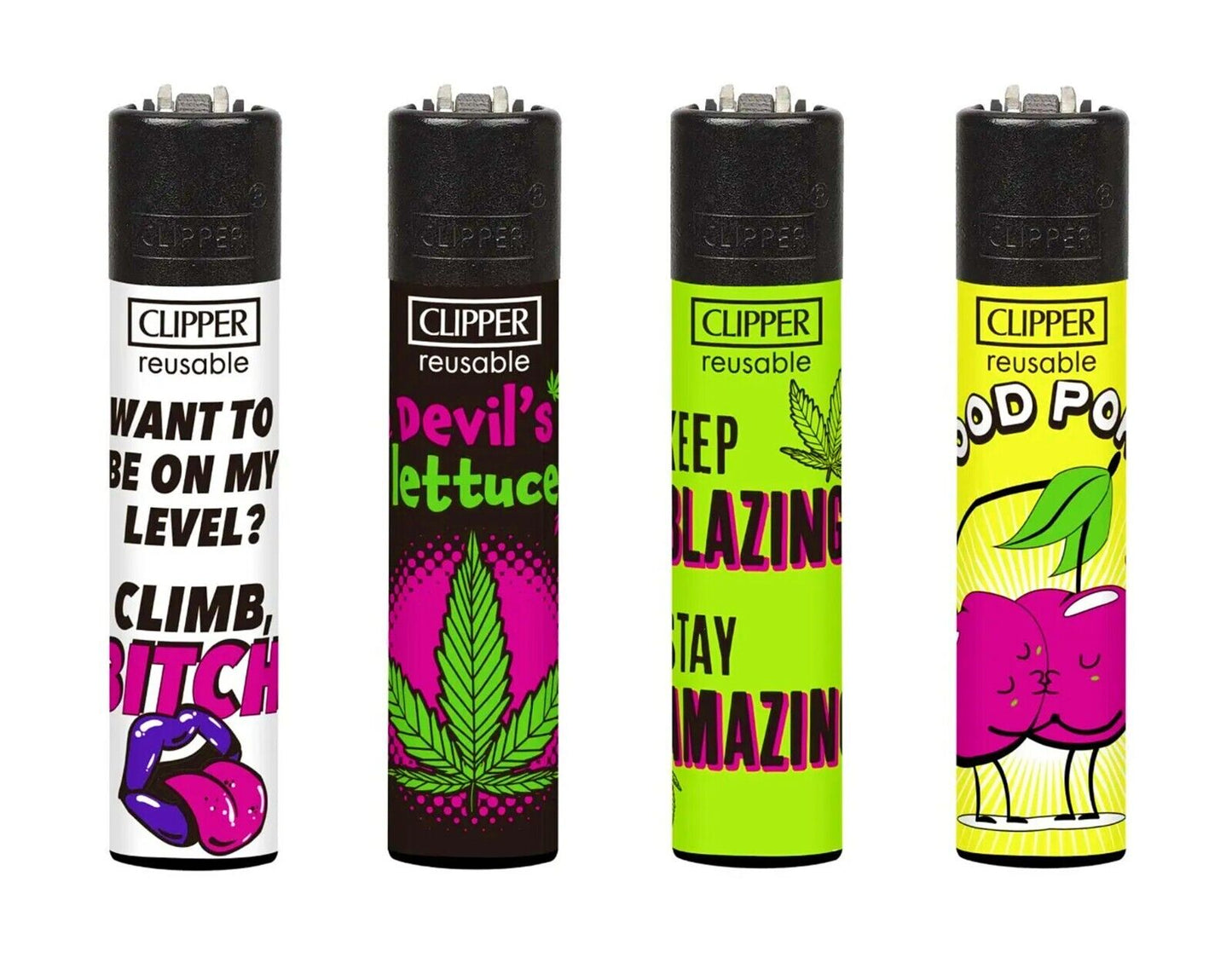 Sexy Blazing Clipper Lighters Rare Funny Cool Clippers Lighter Gas 420 Colourful