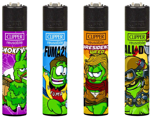 Gamer Buds RARE Clippers Lighters 420 Funny Cool Clipper Lighter Gas Refillable