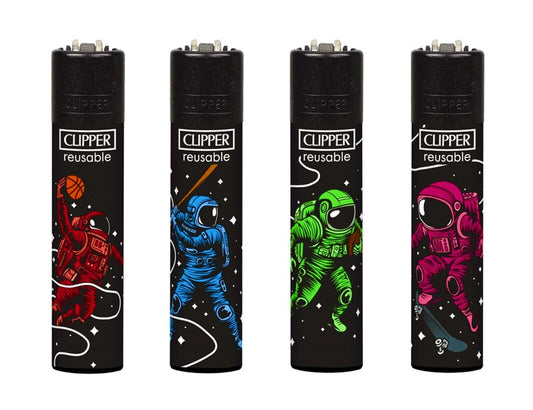 Astronaut RARE Clipper Lighters Funny Cool Clippers Lighter 420 Space Aliens Gas