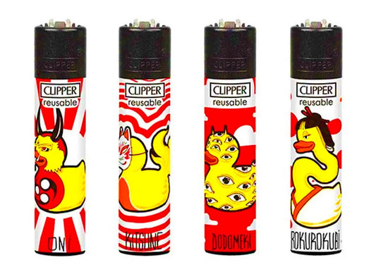 Japanese Yokai Ducks RARE Clipper Lighters Funny Cool Clippers Lighter Animals