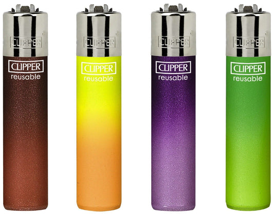 Multi Colour Fade Clipper Lighters Rare Cool Lighter Clippers Gas Refillable