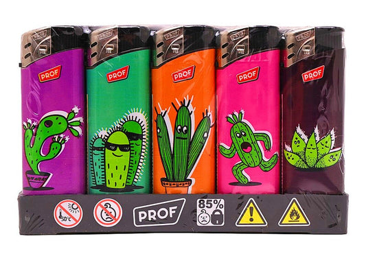 Rare Funny Cactus PROF Lighters 420 Cool Plant Lighter Refillable Gas Clipper