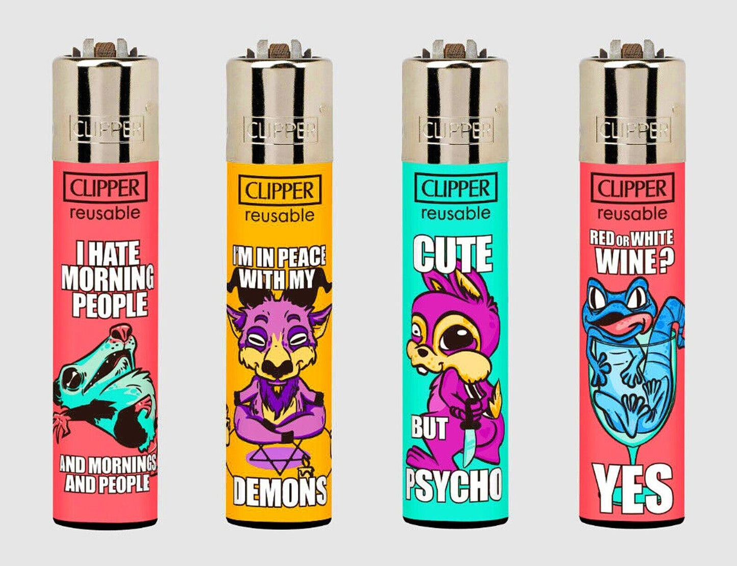 RARE Weirdo Animals Clipper Lighters 420 Funny Cool Clippers Lighter Gas