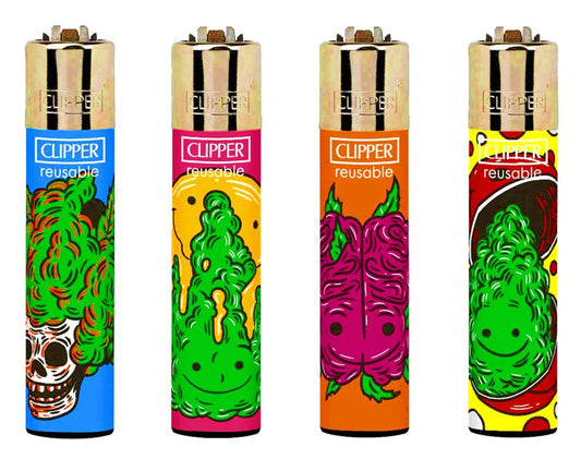 Strange Weed RARE Clipper Lighters 420 Funny Cool Clippers Lighter Colourful Gas