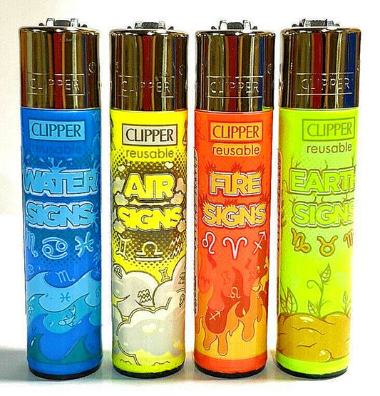 Element Signs RARE Clipper Lighters Funny Cool 420 Clippers Star Signs Lighter