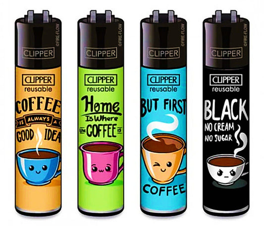 Rare Coffee Clipper Lighters Funny Cool Clippers Lighter Gas Refillable Fun Food