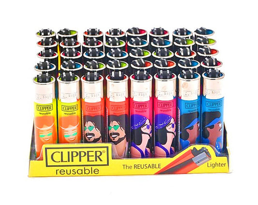 Hippie People Rare Clipper Lighters Funny Clippers Lighter Hippy Peace 420 Gas