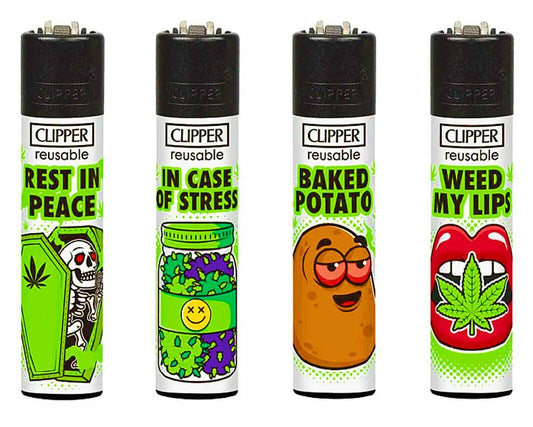 Baked RARE Clipper Lighters Funny Cool Clippers Lighter Colourful Gas Refillable