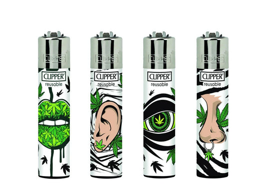 Weed Senses Clipper Lighters Rare Funny Cool Clippers Gas Lips Nose Piercing