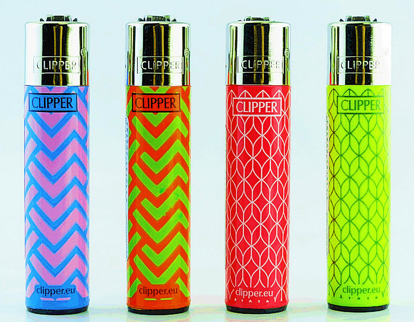 Fluo Pattern Clipper Lighters Rare Funny Cool Clippers Lighter Refill Gas Unique