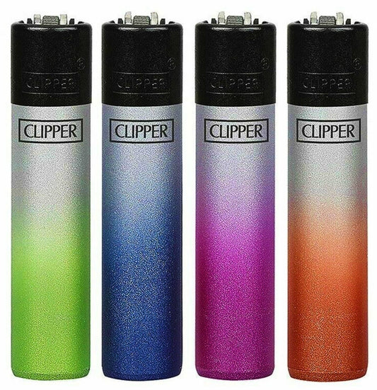 Silver Colour Gradient Clipper Lighters Rare 420 Cool Lighter Clippers Gas