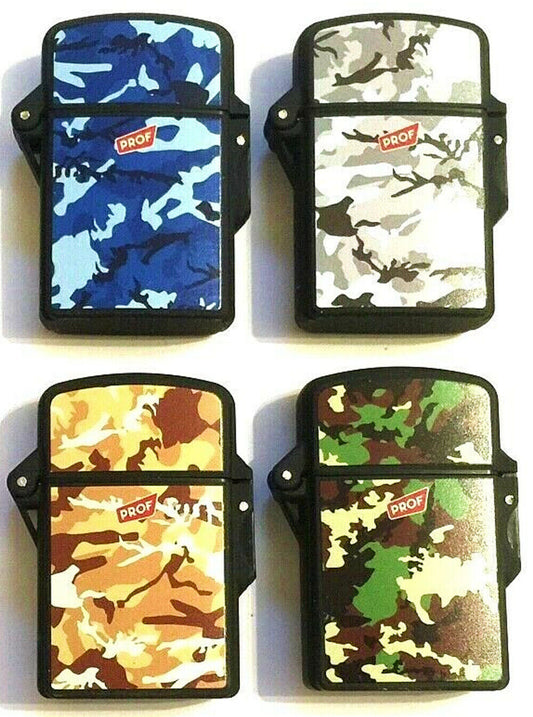 Camo PROF Windproof Jet Flame Lighter Camouflage Cool Rare Clipper Zippo Gas