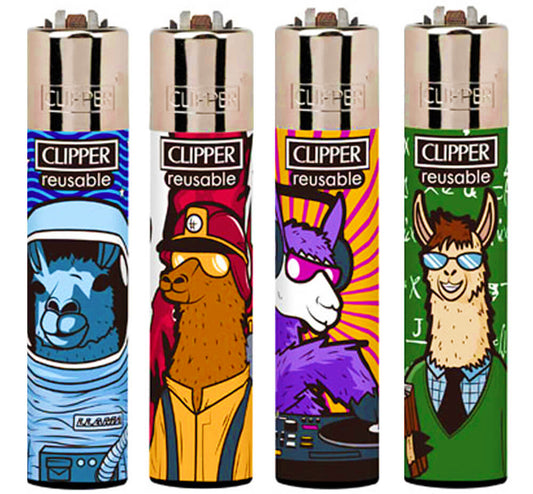 Funny Llama Rare Clipper Lighters Cool Clippers Colourful Unique Animal Lighter Silly