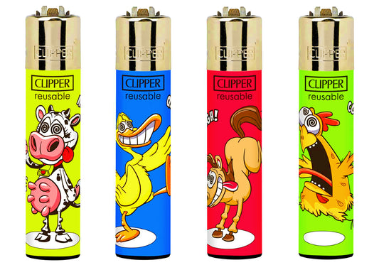 Crazy Farm Animals Rare Clipper Lighters Colourful Gas Unique Funny Cool Clippers Lighter Refillable