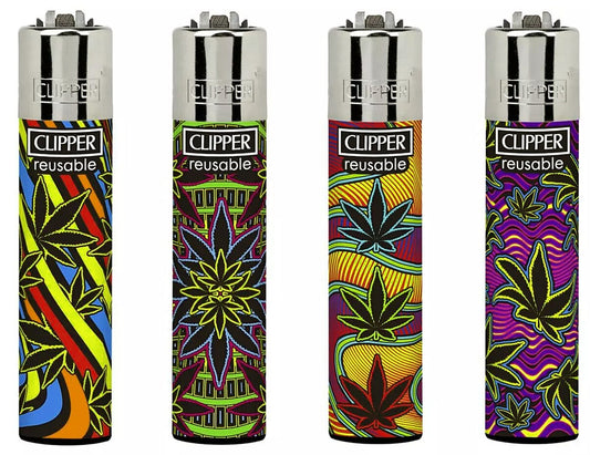 Rare Neon Leaves Clipper Lighters Cool Clippers Funny Lighter Colourful Gas