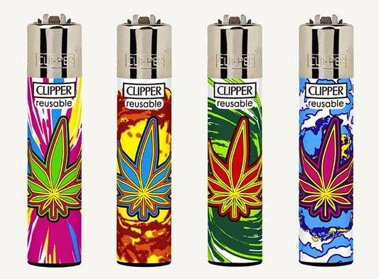 Rare Explosion Leaves Clipper Lighters Cool Clippers Funny Colourful Lighter Gas