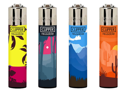 Nature Scenes Rare Clipper Lighters Funny Cool Clippers Beach Desert Mountains