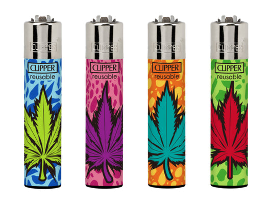 Colourful Weed RARE Clipper Lighters Funny Cool Clippers Lighter Gas Colour