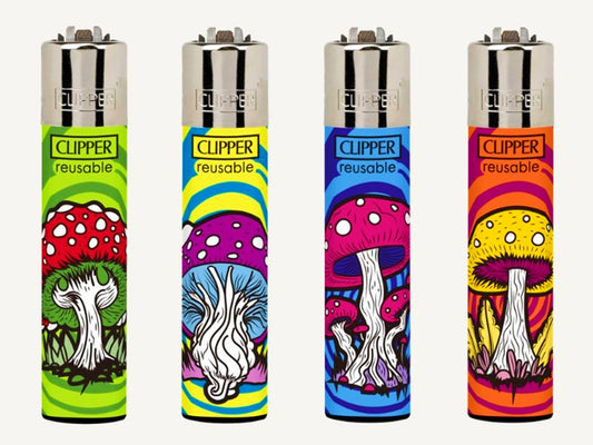 Psychedelic Shrooms RARE Clipper Lighters Funny Cool Clippers Unique Colourful