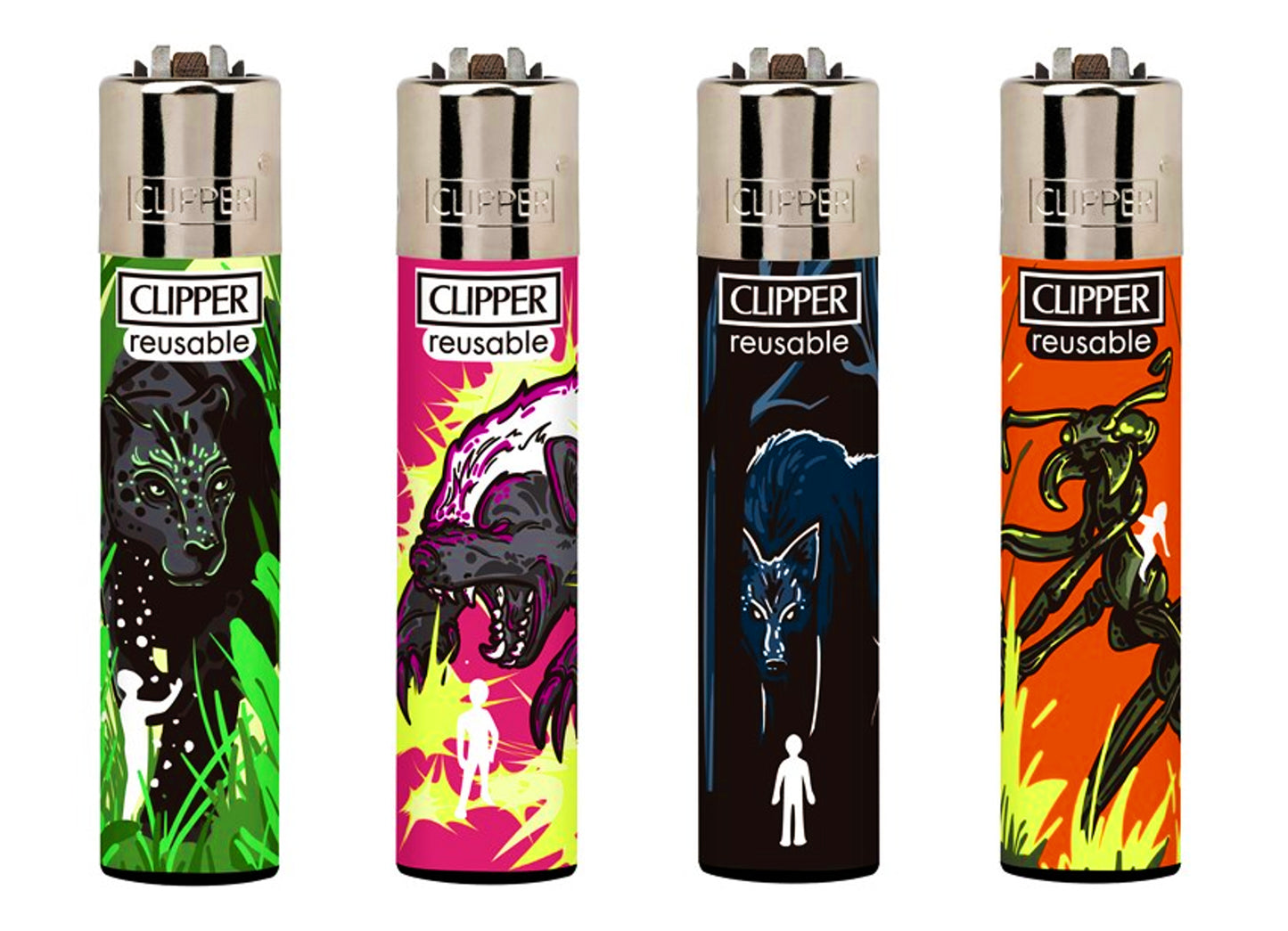 RARE Spirit Animals Clipper Lighters Funny Cool Clippers Lighter Silly Gas