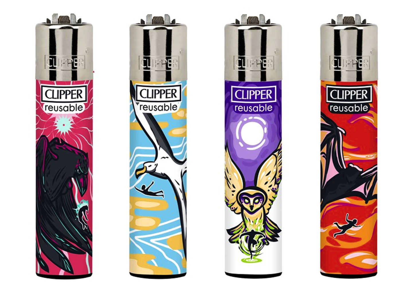 RARE Spirit Animals Clipper Lighters Funny Cool Clippers Lighter Gas Refillable