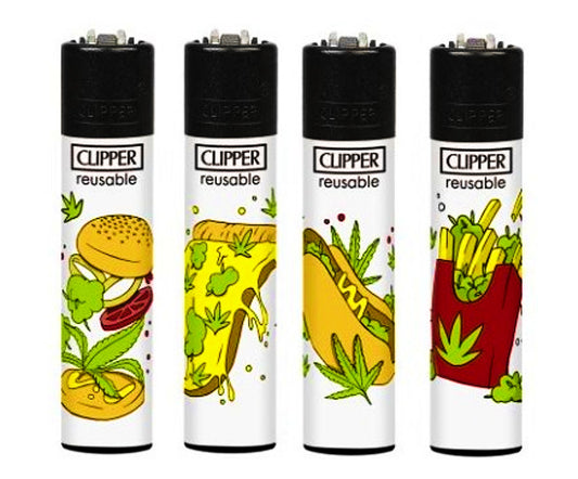 Fast Food Clipper Lighters Funny Cool Clippers Lighter Rare Gas Refillable