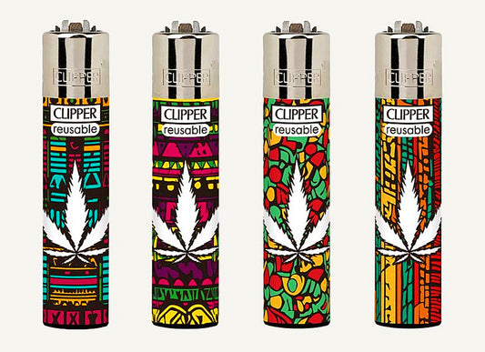 Reggae Leaves Clipper Lighters Rare Funny Cool Clippers Lighter Colourful Gas