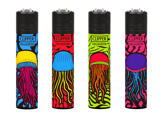 Jellyfish RARE Clipper Lighters Funny Cool Clippers Lighter 420 Refillable Gas