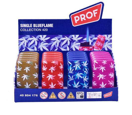 Weed Leaves Colourful Windproof Jet Flame Lighter Cool Rare Clipper Zippo PROF